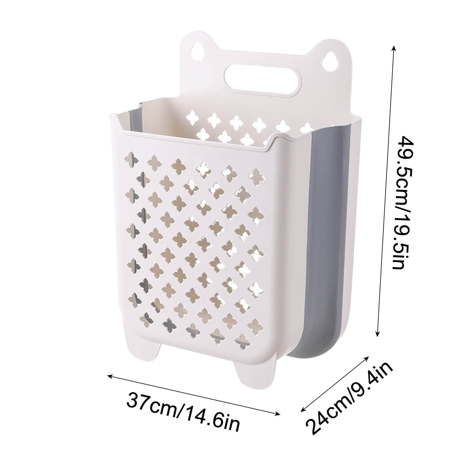 solacol Laundry Basket Laundry Bag Bathroom Folding Dirty Clothes Storage Basket Laundry Basket Household Wall Hanging Large Portable Punch-Free Put Clothes Bucket Extra Large Laundry Basket Solacol