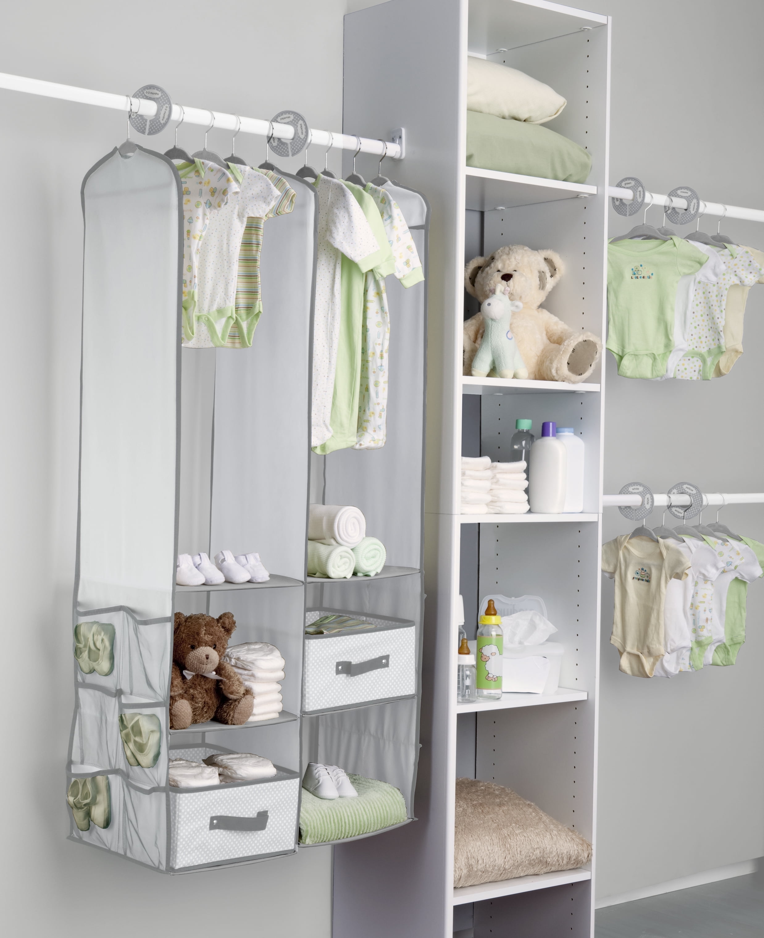 Delta Children 24-Piece Nursery Storage Set - Dove Gray Delta Children