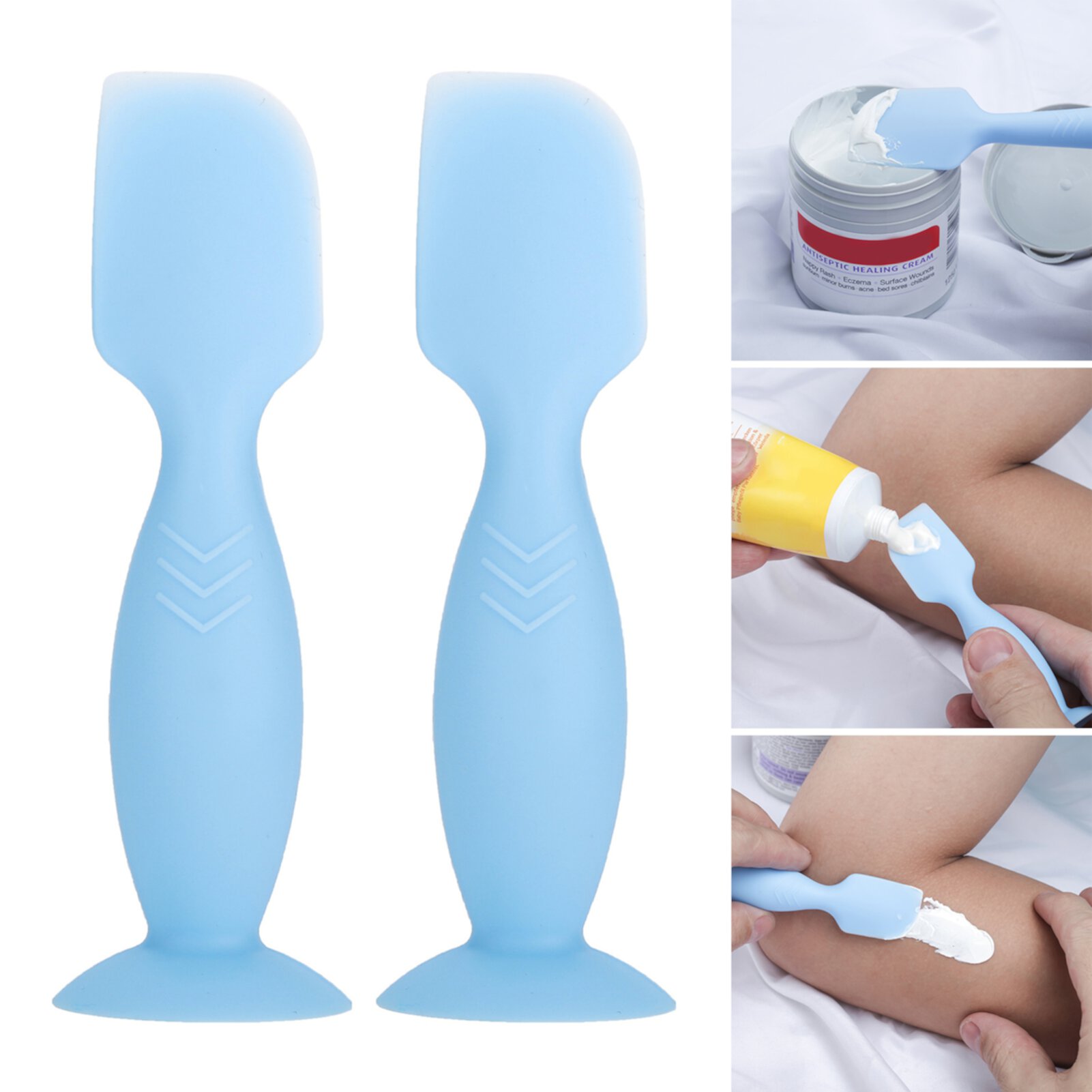 Trayknick Diaper Rash Ointment Applicator Silicone Diaper Cream Applicator with Suction Cup Easy Comfortable Hygienic Application Trayknick