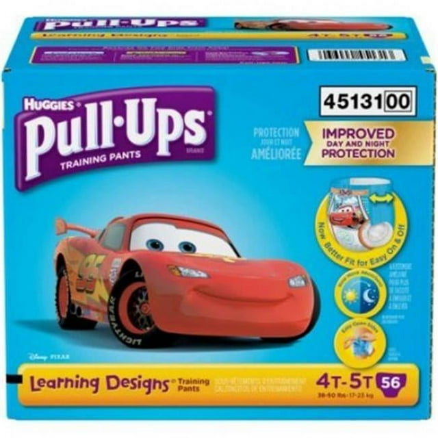 Pull-Ups Boys' Potty Training Pants Training Underwear Size 6, 4T-5T, 56 Ct Kimberly-Clark