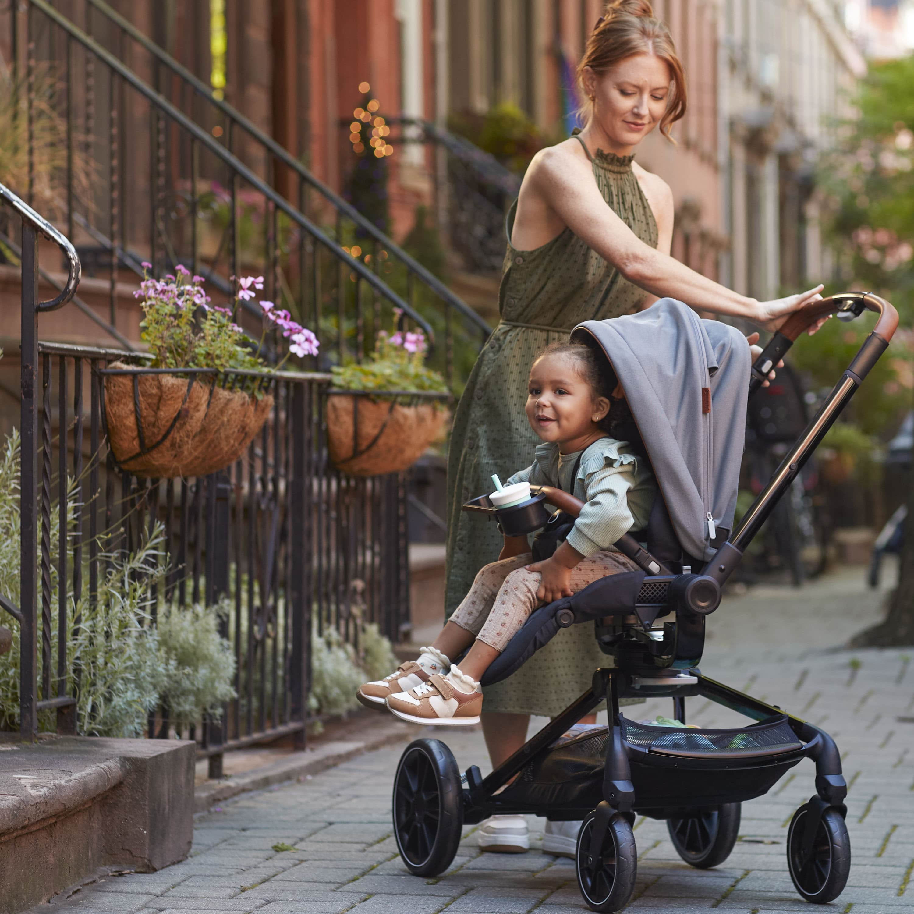 Monbebe 360 Rotating Modular Travel System Stroller with Rear-Facing Infant Car Seat, Castlepoint, Infant & Toddler, Unisex Monbebe