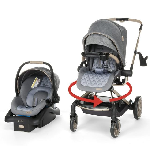 Monbebe 360 Rotating Modular Travel System Stroller with Rear-Facing Infant Car Seat, Castlepoint, Infant & Toddler, Unisex Visit the Monbebe Store