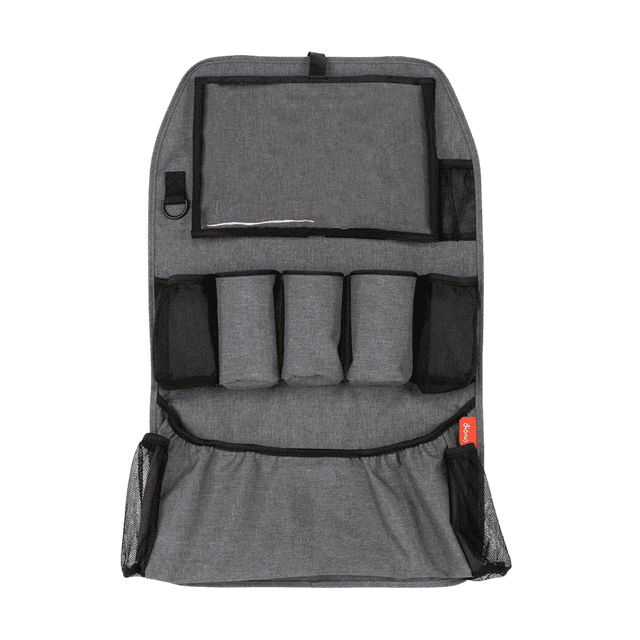 Diono Stow 'N Go XL 2-in-1 Back Seat Protector and Organizer, 10 Storage Pockets, Gray Diono