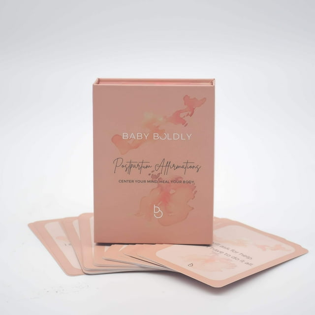 Postpartum Affirmations Card Deck Baby Boldly