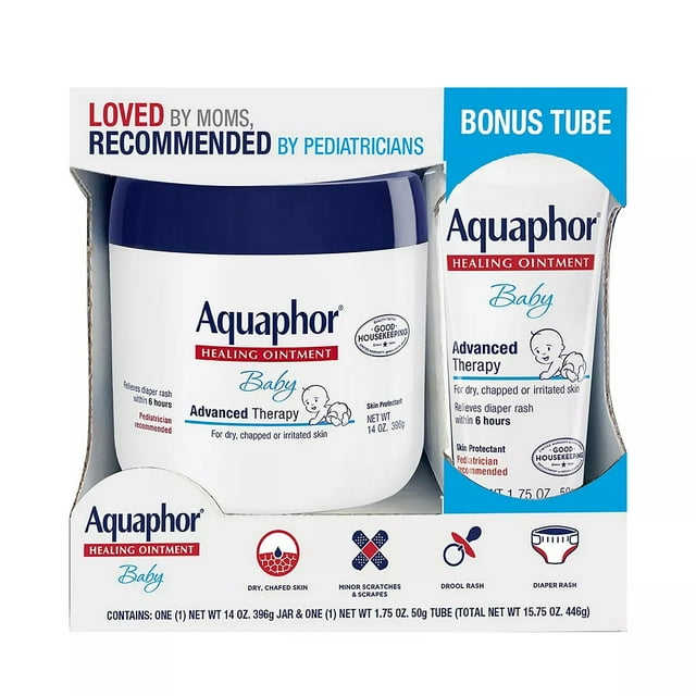 Aquaphor Advanced Therapy Baby Healing Ointment with Bonus, 15.75 oz. Visit the Aquaphor Store