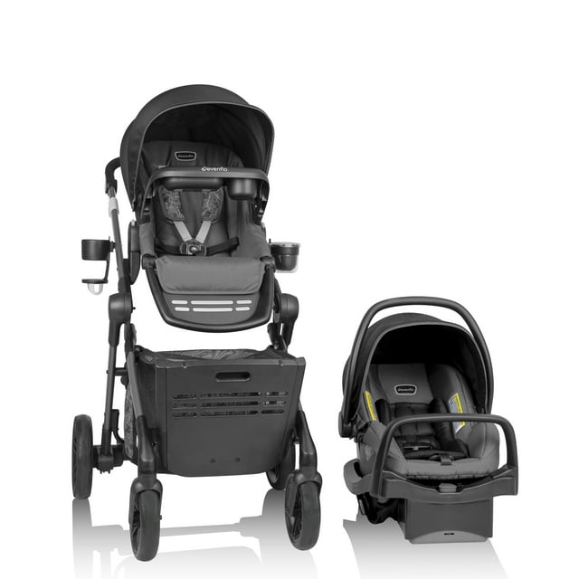 Pivot Troop Child and Pet Modular Travel System (Bluestone Gray) Visit the Evenflo Store