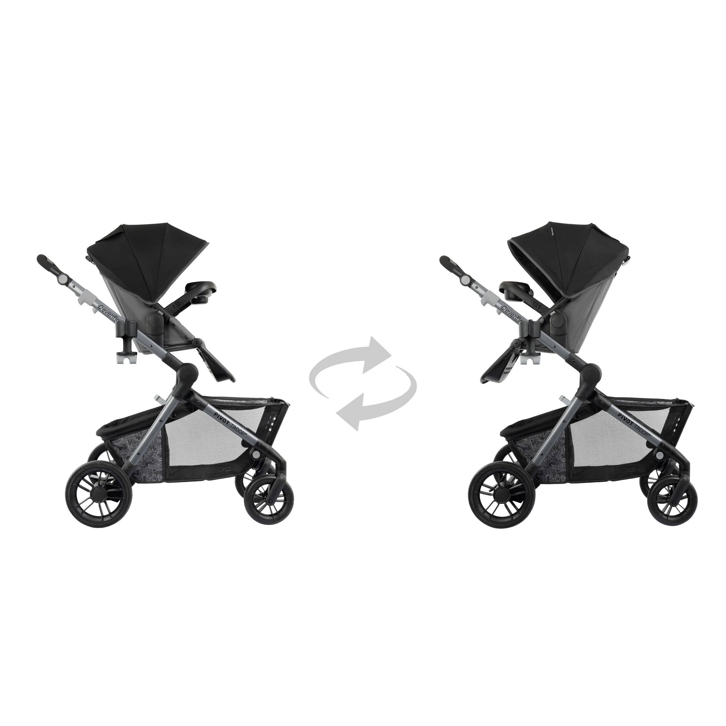 Evenflo Pivot Troop Child and Pet Modular Travel System (Rhodesboro Black) Visit the Evenflo Store