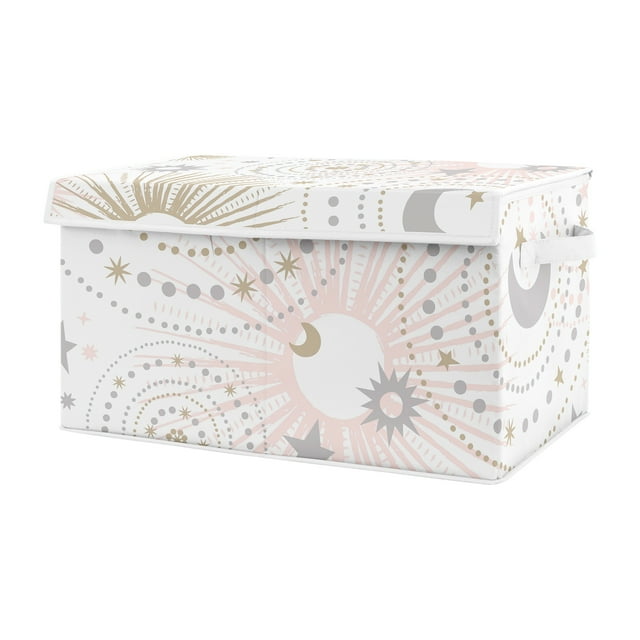 Pink and Gold Celestial Storage Fabric Toy Box by Sweet Jojo Designs Sweet Jojo Designs