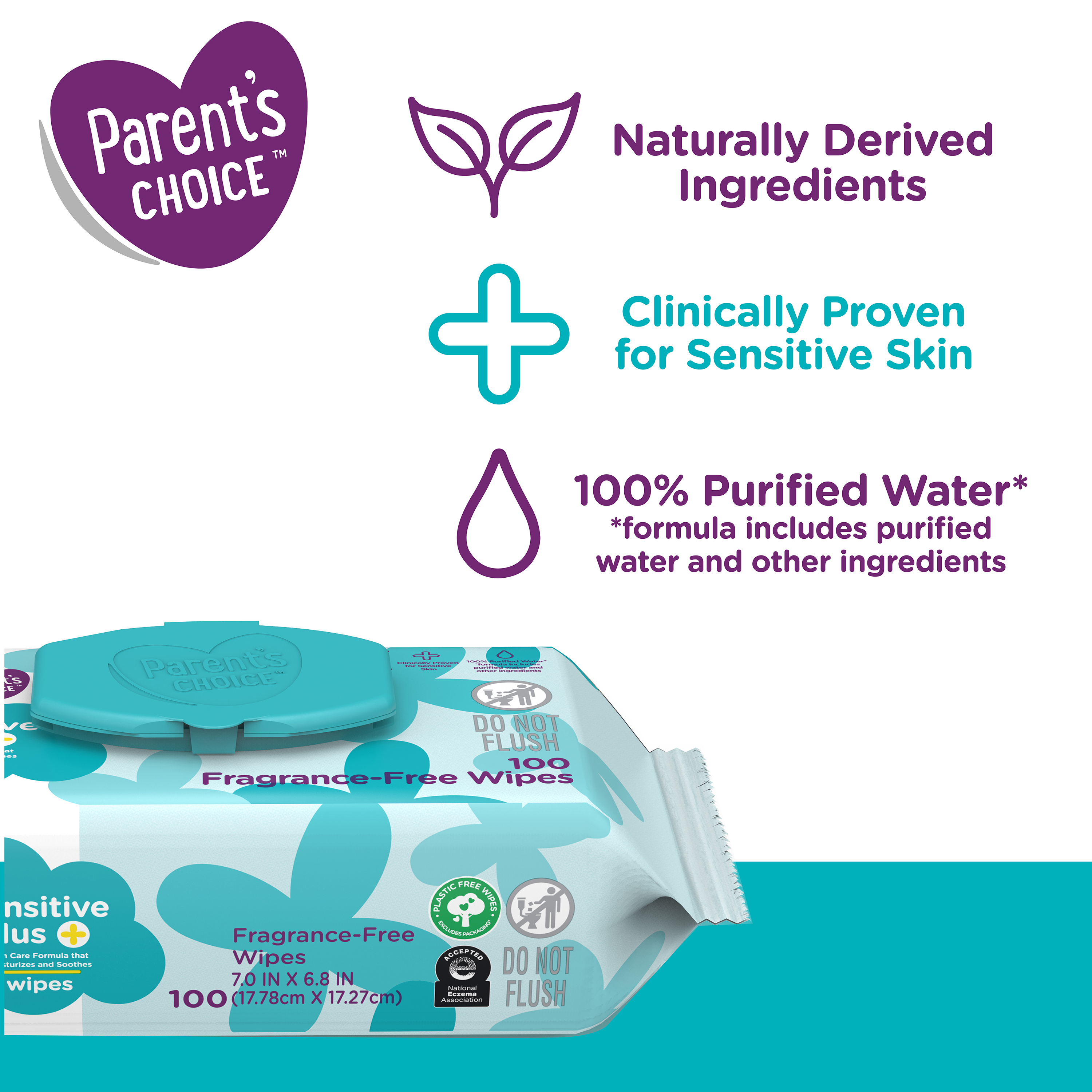 Parent's Choice Sensitive Plus Baby Wipes 800ct Parent's Choice