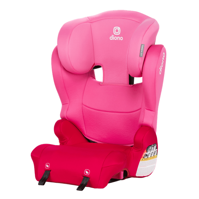 Diono Cambria 2XT Latch 2-in-1 High Back to Backless Booster Car Seat, Pink Cotton Candy Diono