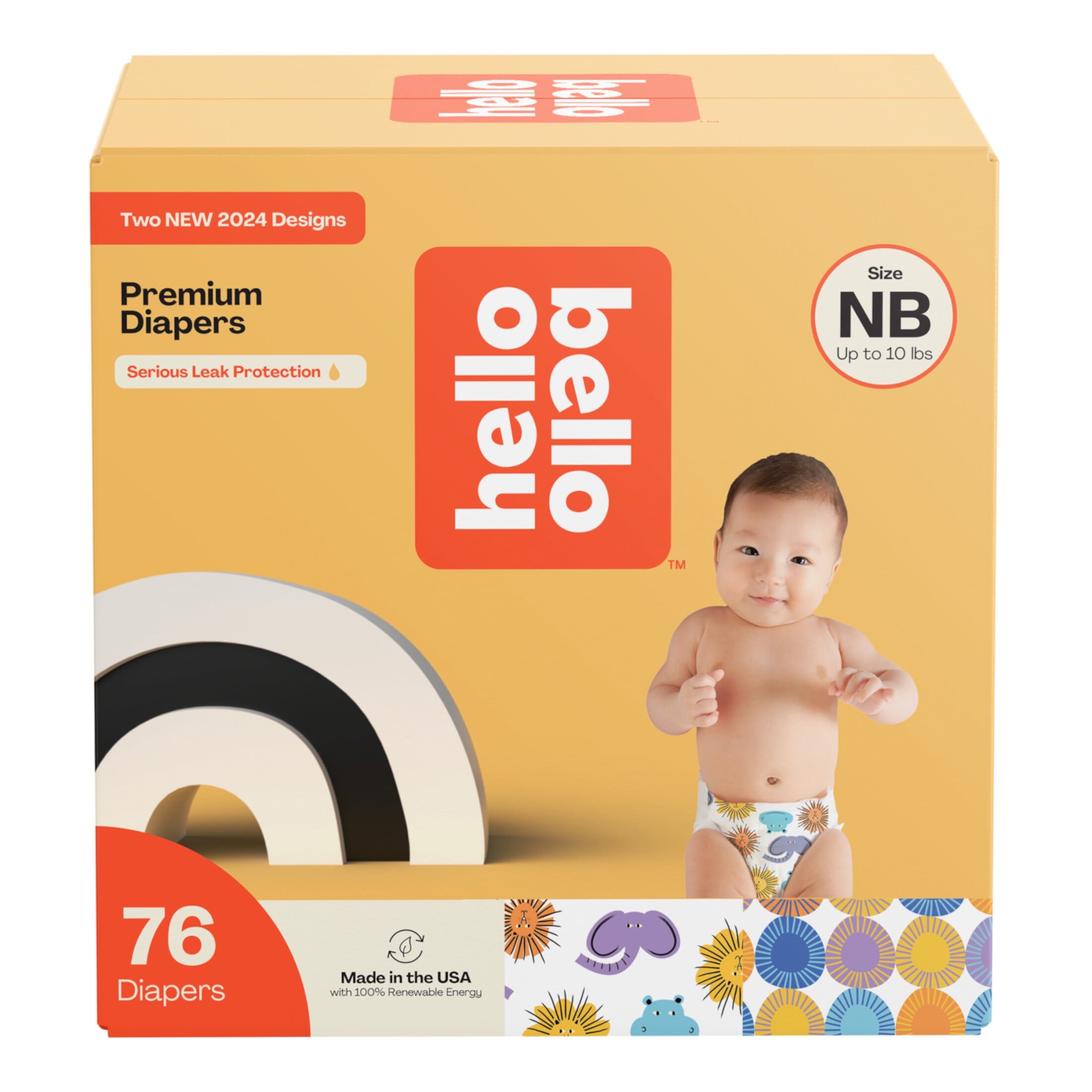 Hello Bello Premium Baby Diapers, Infant Size 3, 66 Count (Select for More Options) Hello Bello