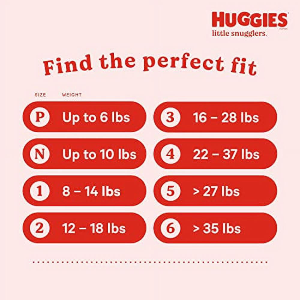 Huggies Newborn Diapers Little Snugglers Newborn Diapers, Size 1 (up to 10 lbs), 76 Count Huggies