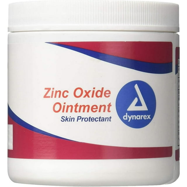 Dynarex Zinc Oxide Ointment White 15 Oz Jar 3 Pk | Diaper Rash Cream | Zinc Oxide Ointment for Adults | Antiseptic Healing Cream | Barrier Cream | Multipurpose Healing Ointment Dynarex