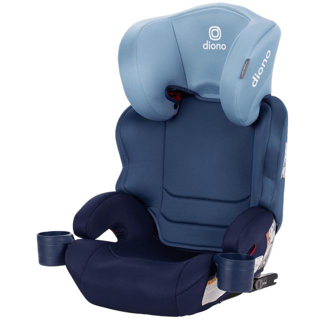 Diono Everett NXT Latch Slim Fit Lightweight Booster Car Seat, Blue Surge Diono