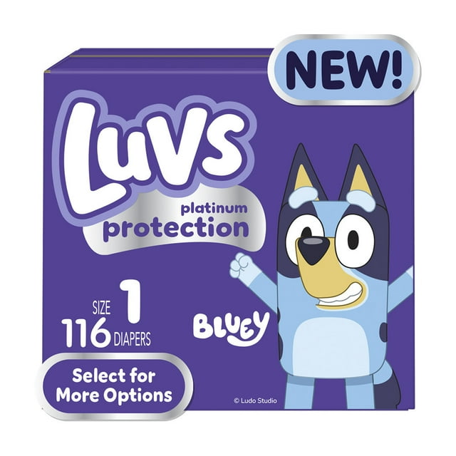 Luvs Platinum Protection Baby Diapers, Size 1, 116 Count (Select for More Options) Luvs