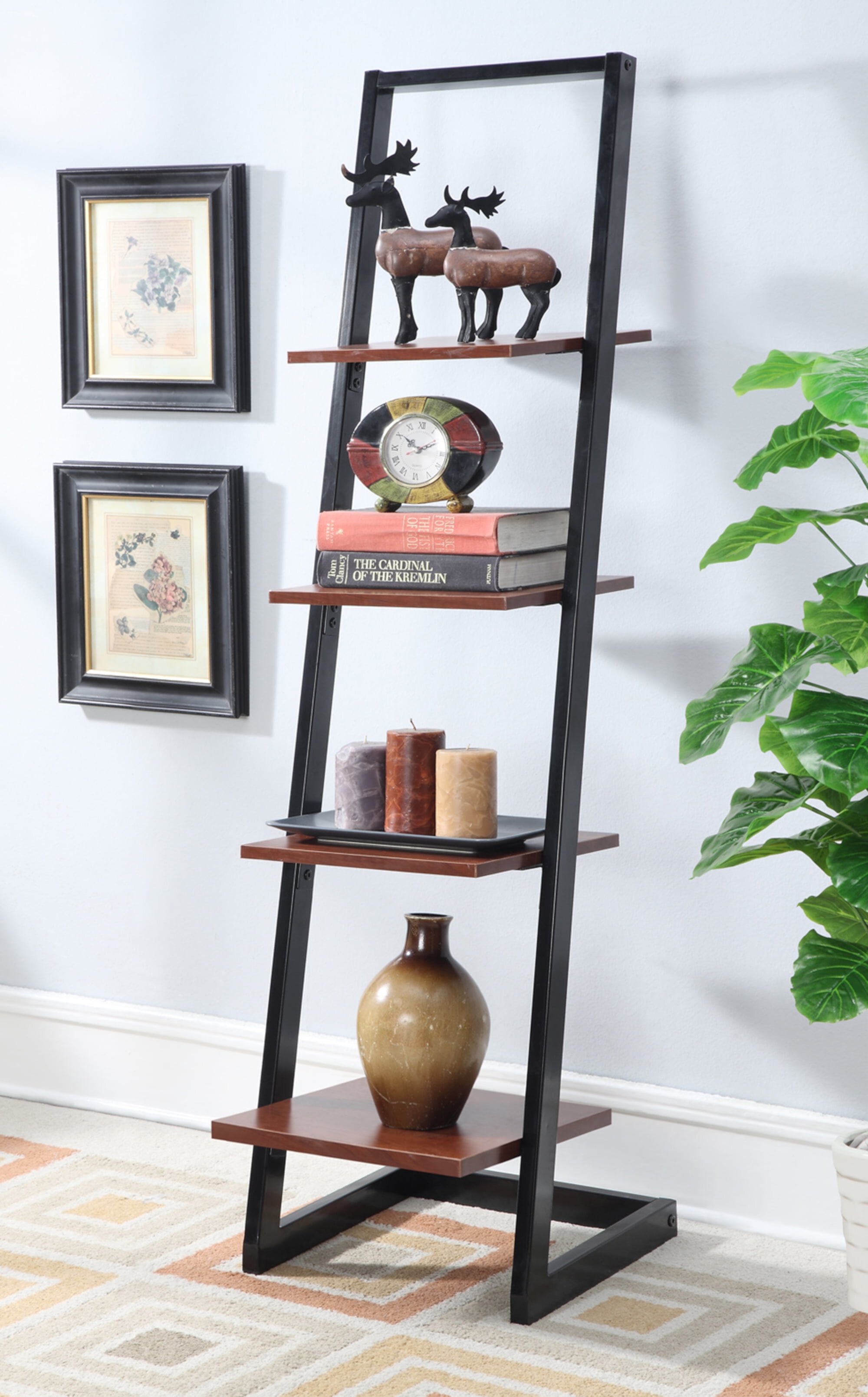 Convenience Concepts Designs2Go 4-Tier Ladder Bookshelf Convenience Concepts