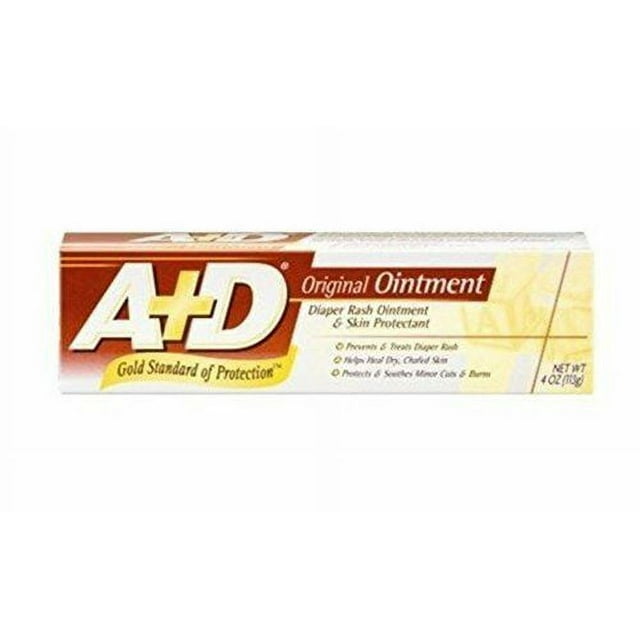 A+D Diaper Rash Ointment & Skin Protectant Original 4 oz A+D