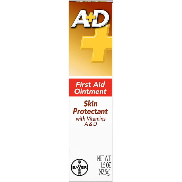 A+D Skin Protectant w/ Vitamins A & D First Aid Ointment 1.5 Oz, Pack of 4 A+D