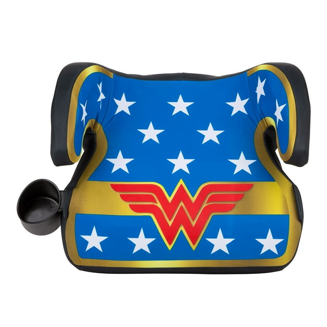 KidsEmbrace DC Comics Wonder Woman Backless Toddler Booster Car Seat, Blue, Girls KidsEmbrace