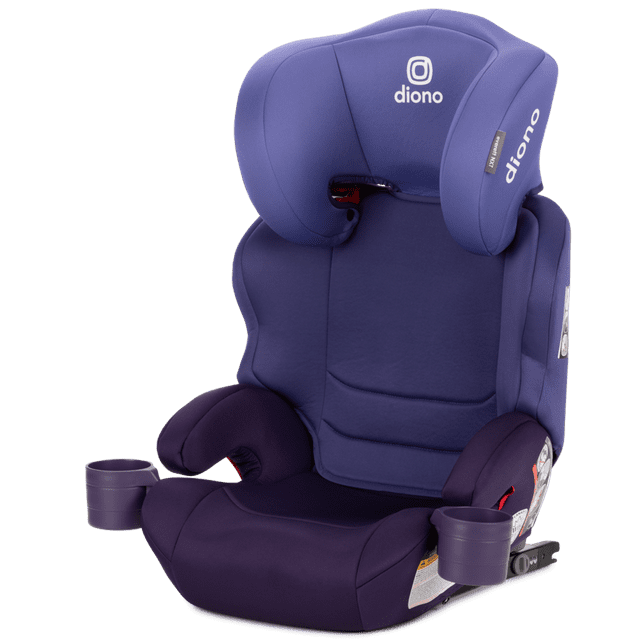 Diono Everett NXT Latch Slim Fit Lightweight Booster Car Seat, Purple Wildberry Diono