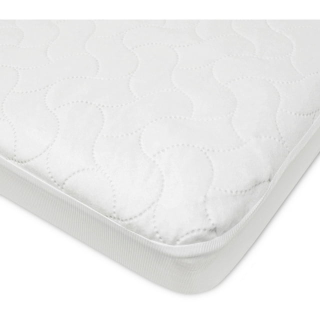 American Baby Company Waterproof Fitted Pack N Play Playard Protective Mattress Pad Cover, White, for Boys and Girls American Baby Company