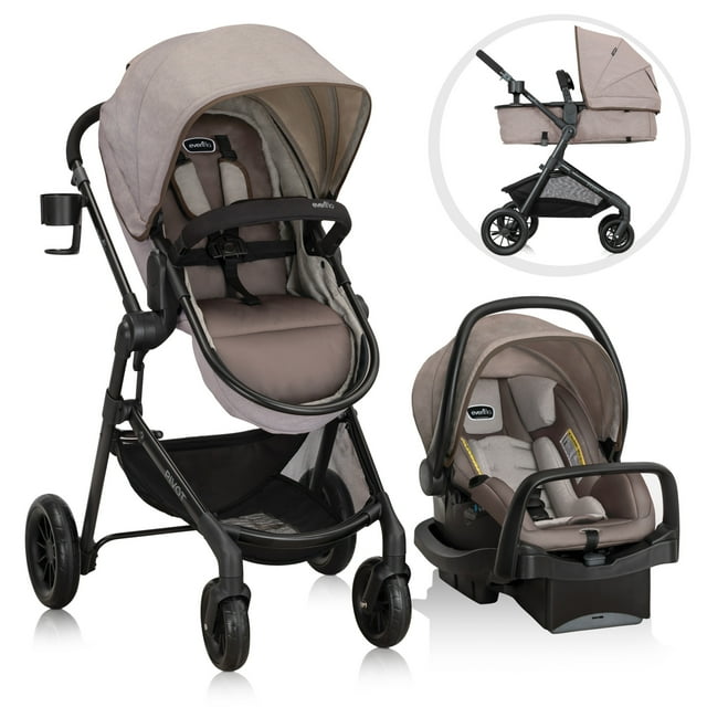 Pivot Modular Travel System with LiteMax Infant Car Seat (Desert Tan) Visit the Evenflo Store