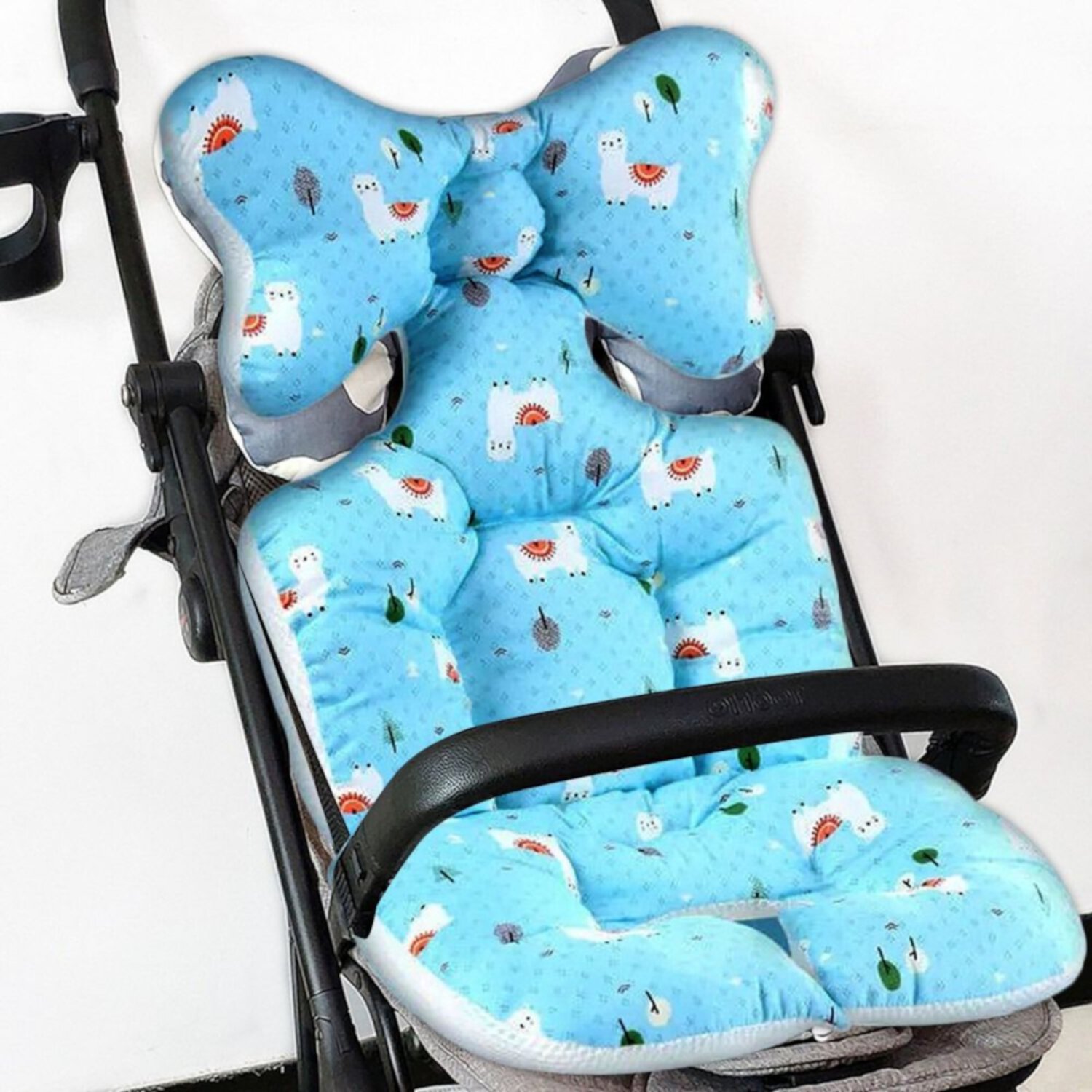 Baby Stroller Seat Pad Baby Car Seat Cushion Cotton Seat Pad Infant Child Cart Mattress Mat Stroller Accessories En