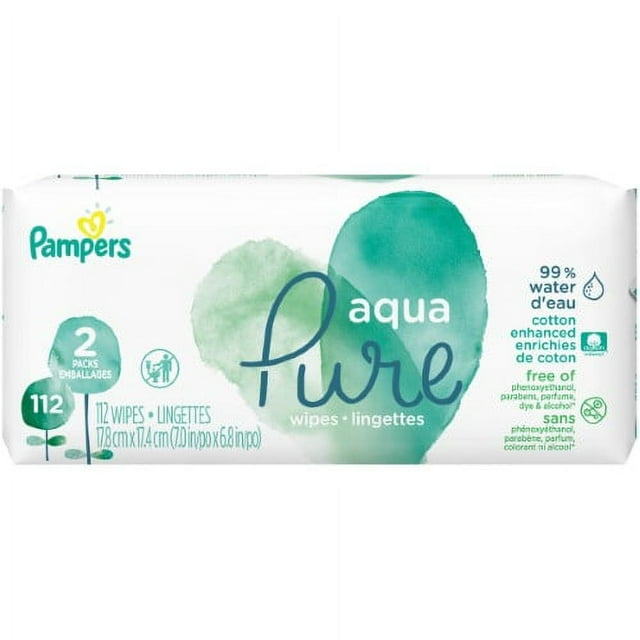 Pampers Aqua Pure Wipes (Pack of 8) Pampers