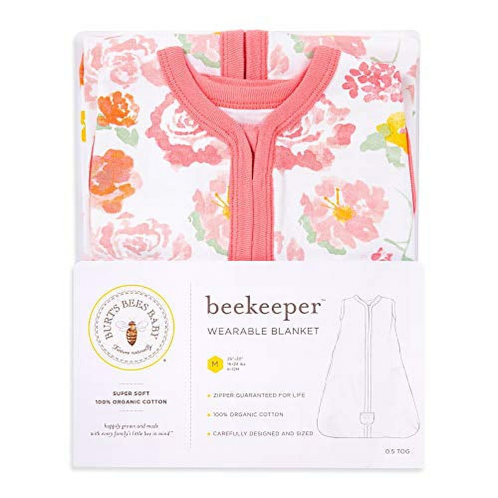 Burt's Bees Baby - Beekeeper Wearable Blanket, 100% Organic Cotton, Swaddle Transition Sleeping Bag Burt's Bees Baby