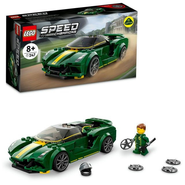 LEGO Speed Champions Lotus Evija 76907 Race Car Toy Model for Kids, Collectible Set with Racing Driver Minifigure Lego