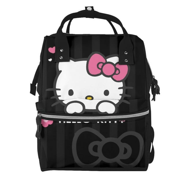 Hello Kitty Large Capacity Multi-pocket Diaper Bag Cute Cartoon Multifunctional Travel Mummy Backpack Generic