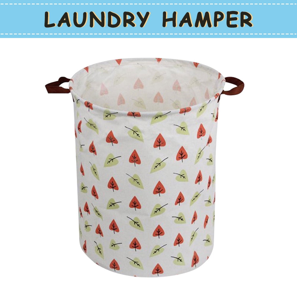 Howarmer Large Canvas Laundry Hamper, Leaf Feather Howarmer