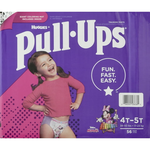 Huggies Pull-Ups Training Pants, 4T-5T, 38-50 lbs, 56 count Huggies