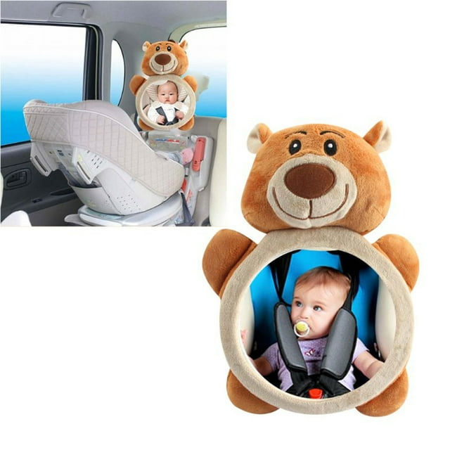 Baby Backseat Mirror for Car,Mini Adjustable Round Rear Baby Child Seat Car Safety Wide View Mirror Headrest Mount Topboutique