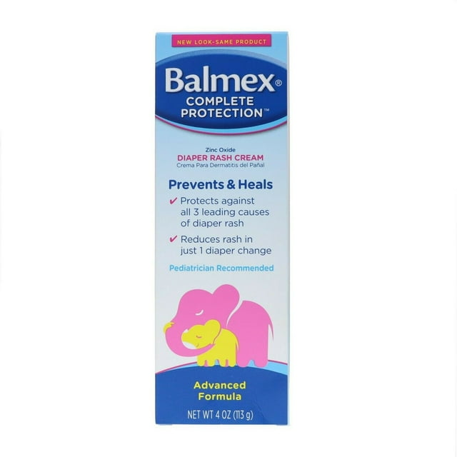 Balmex Complete Protection Diaper Rash Cream, 4 oz (Pack of 2) Balmex