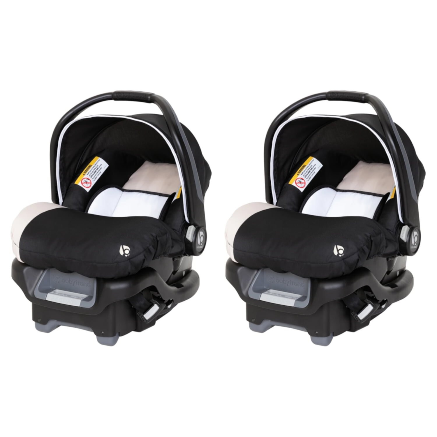 Baby Trend Ally Adjustable 35 Pound Baby Car Seat with Base, Gray (2 Pack) Baby Trend