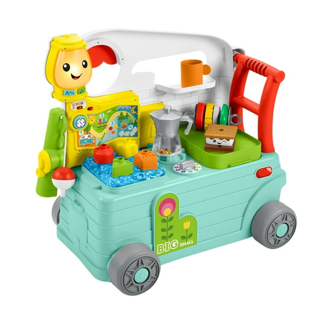 Fisher-Price Laugh & Learn 3-in-1 On-the-Go Camper Infant Walker & Toddler Activity Center, Unisex Visit the Fisher-Price Store