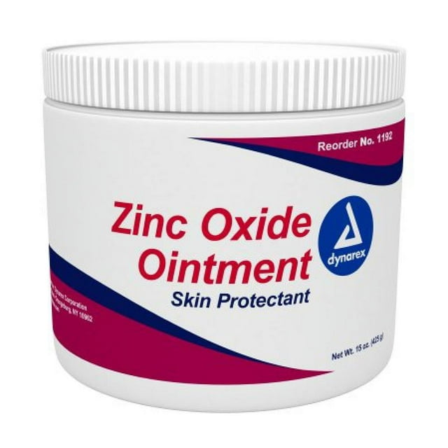 Dynarex Zinc Oxide Ointment, Scented, 15 ounce Jar, 12 Count Dynarex