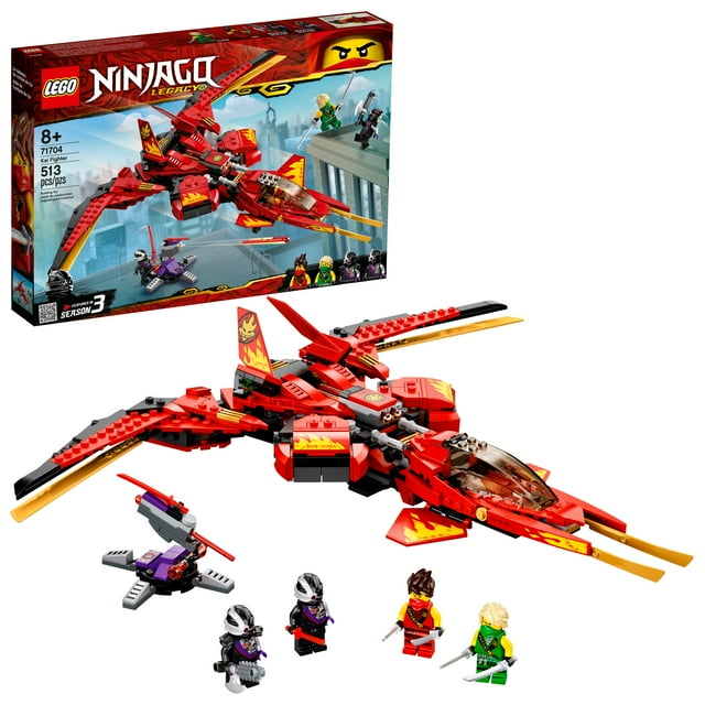 LEGO NINJAGO Legacy Kai Fighter 71704 Ninja Building Toy for Ages 8+ (513 Pieces) Lego