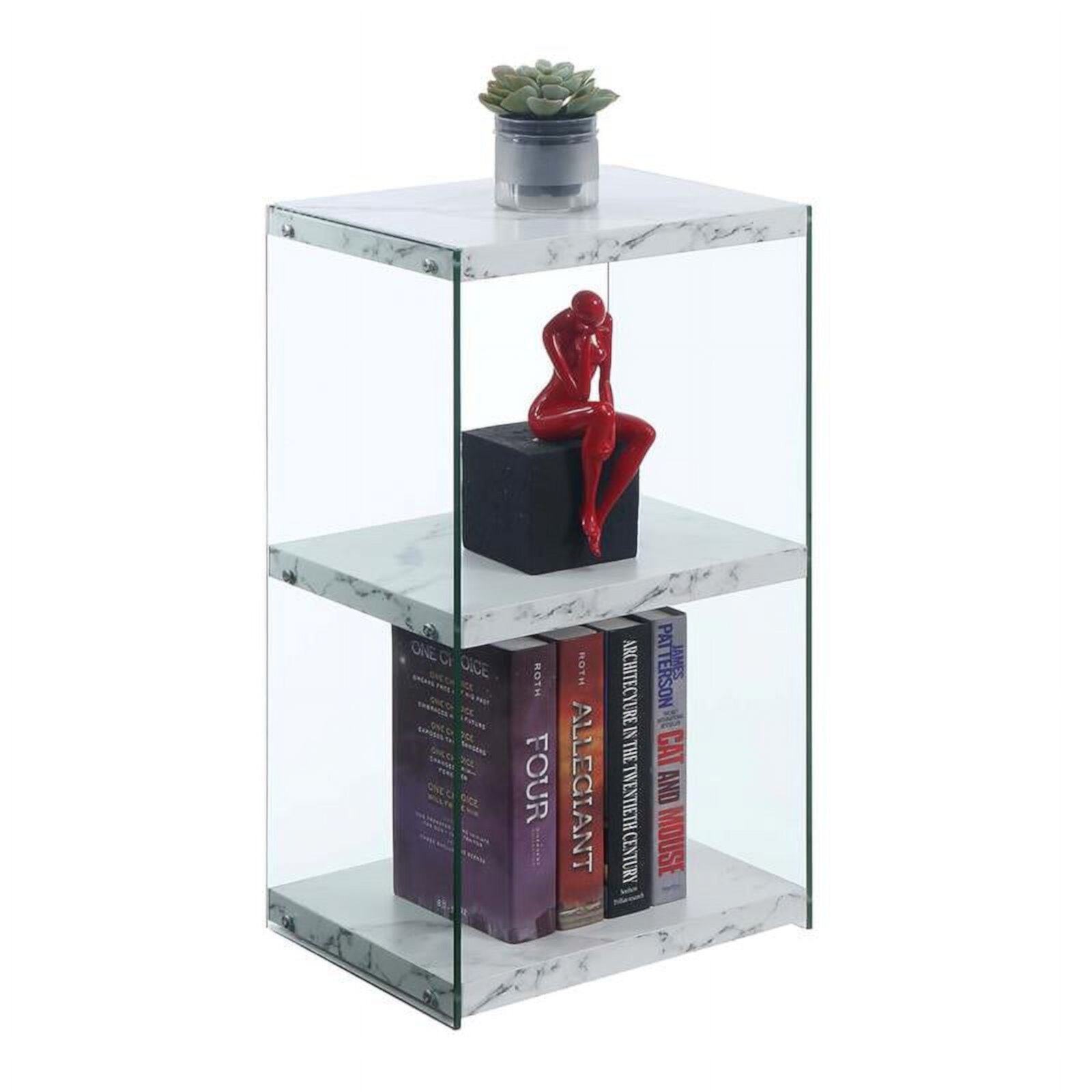 Convenience Concepts Soho 3 Tier Tower Bookcase Convenience Concepts