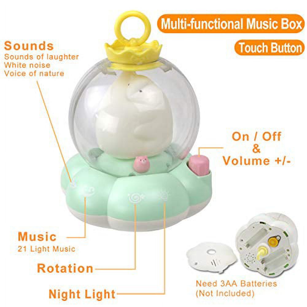 Baby Musical Crib Mobile with music lights Animals, Pink Generic