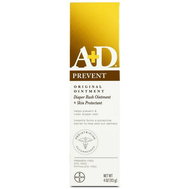 A + D Original Ointment, Diaper Rash & Skin Protectant Ointment - 4 oz tube A+D