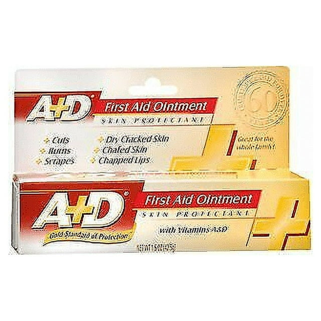 A+D First Aid Ointment Protectant Skin Vitamin Dry Skin 1.5 oz, Pack of 6 A+D