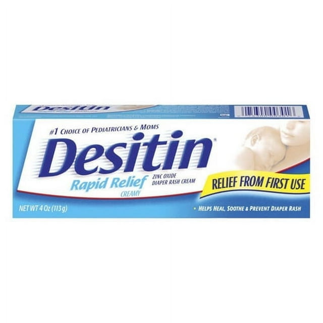 Desitin Rapid Relief Diaper Rash Ointment, Creamy - 4 Oz, 3 Pack Desitin