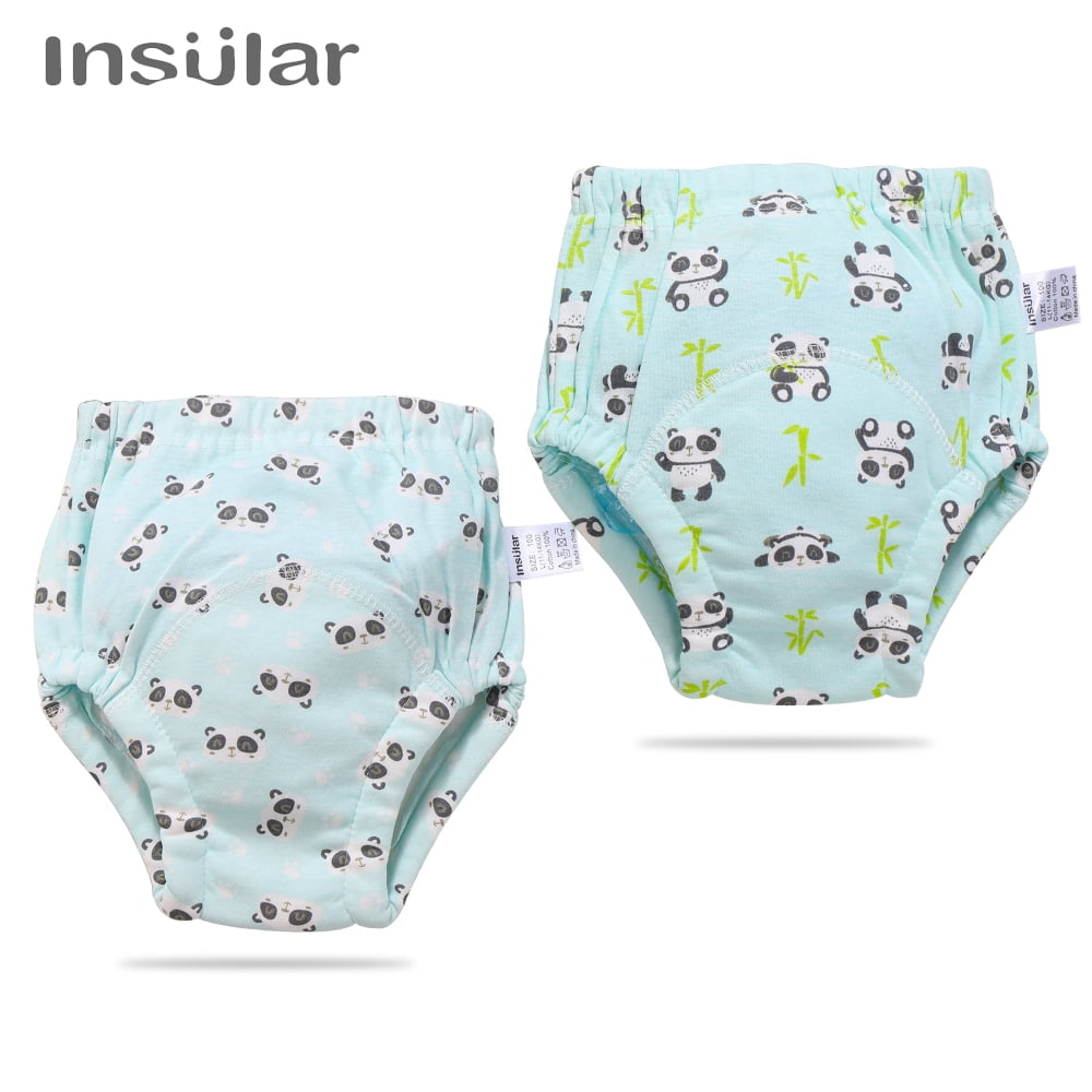 Insular 2 Pcs Training Pants Underwear 6 Layers Breathable Cotton Toddler Potty Training Underwear Insular