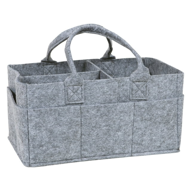 Sammy & Lou Felt Baby Nursery Diaper Storage Caddy, Gray Sammy & Lou