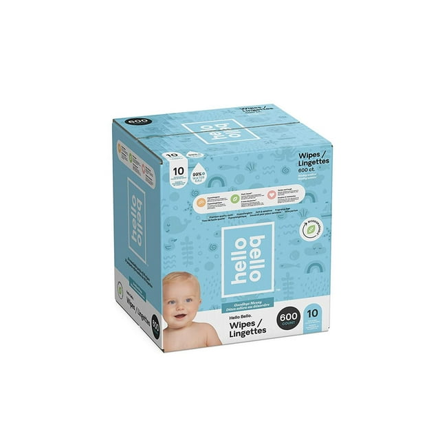 Hello Bello Baby Wipes 600 count Hello Bello