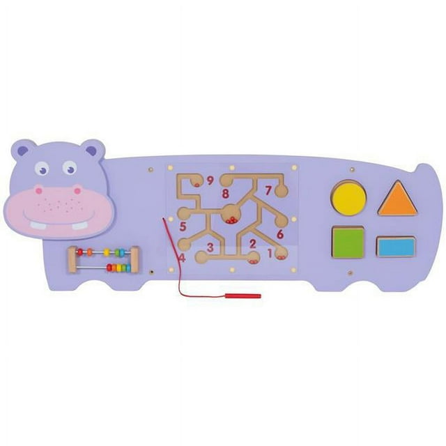 Learning Advantage Hippo Activity Wall Panel - 18m+ - Toddler Activity Center Learning Advantage