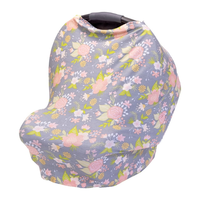 J.L. Childress 4-in-1 Cover, Stretchy Car Seat Canopy, Unisex Breastfeeding Cover, Vintage Floral J.L. Childress