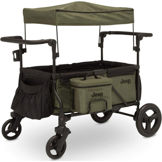 Jeep Deluxe Wrangler Wagon Stroller with Cooler Bag and Parent Organizer by Delta Children Unisex Jeep